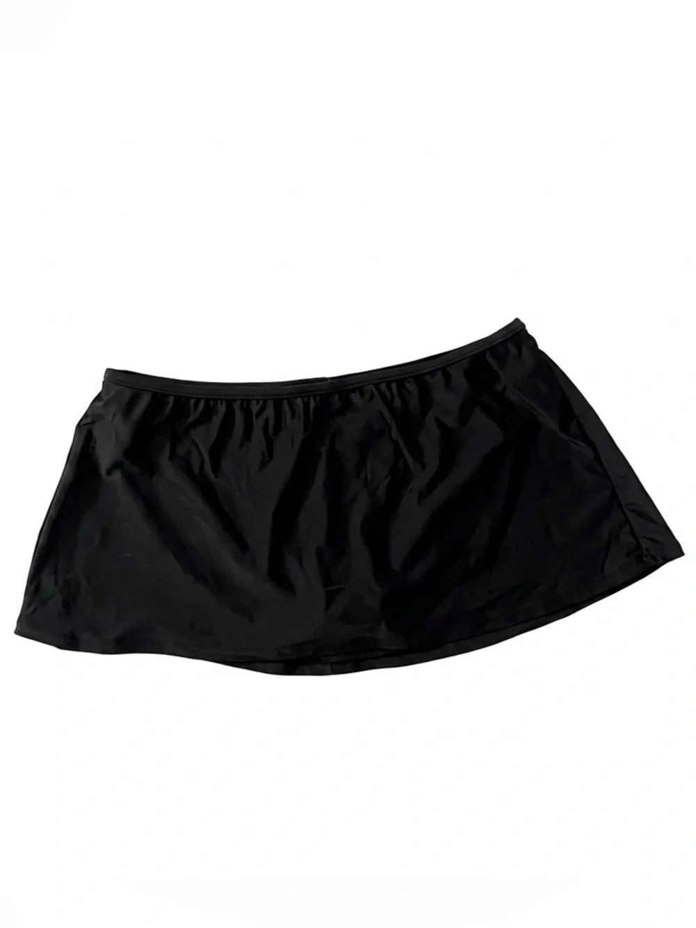 Hot Water Black Multi-Color Zebra Halter Swim Top & Wave Zone Black Swim Skirt